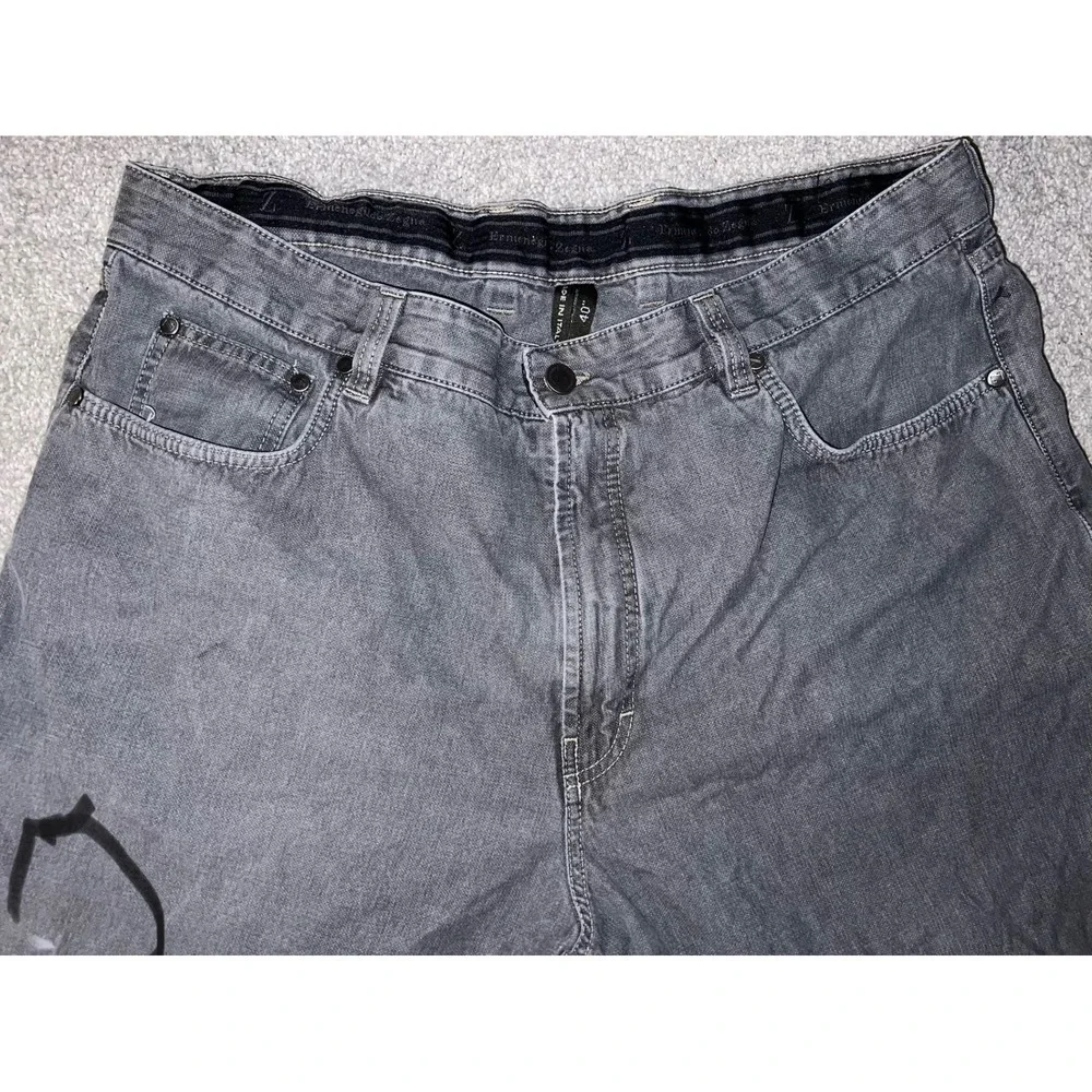 Ermenegildo Zegna gray Jeans Luxury Designer Italian Denim sz 40